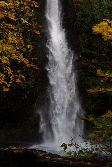 image of waterfall. Horsetail Falls