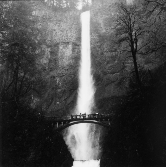 image of Film and Instax Mono and waterfall and Instax and Instax Square and Mulnomah Falls and Instax Square Monochrome. 2025-03-16-004.jpg